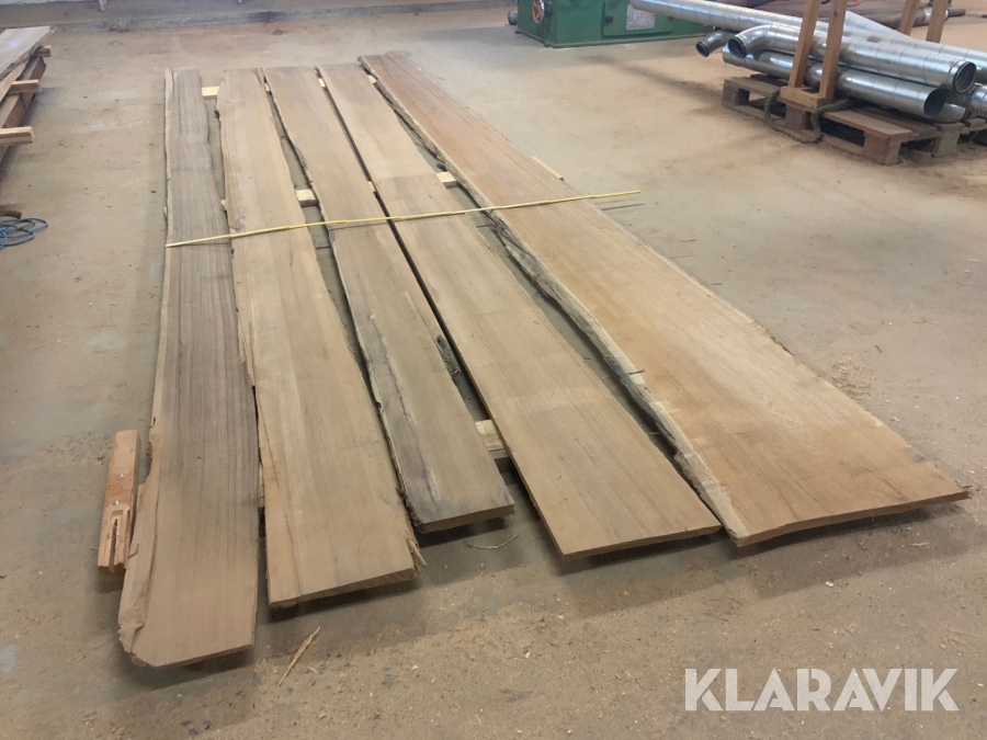 Teak brädor 5 st ca 5 m