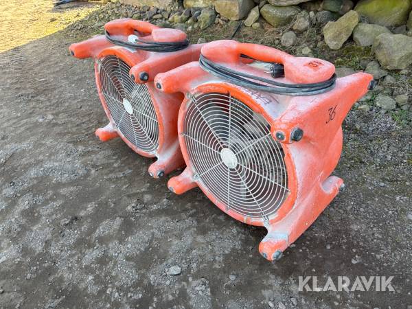 Ventilationsfläkt / Evakueringsfläkt Heylo Drieaz F259-230V HE - 2st
