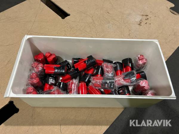 12V batterier Milwaukee M12 2.0 AH ca 30 st