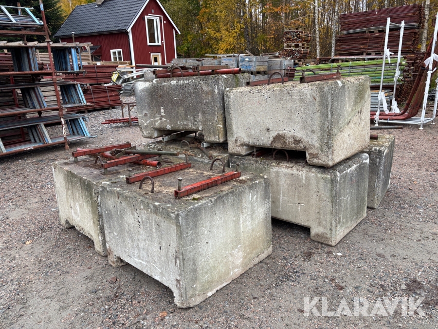 Betongvikt till ställning 12 st