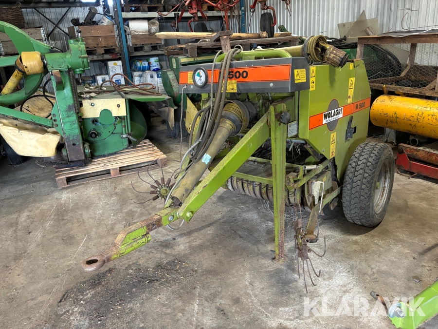 Rundbalspress Wolagri R 500 med plastare 
