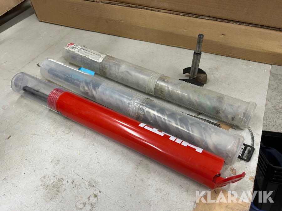 Hammarborrkrona och hammarborr Hilti / Wurst 3 st