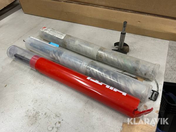 Hammarborrkrona och hammarborr Hilti / Wurst 3 st