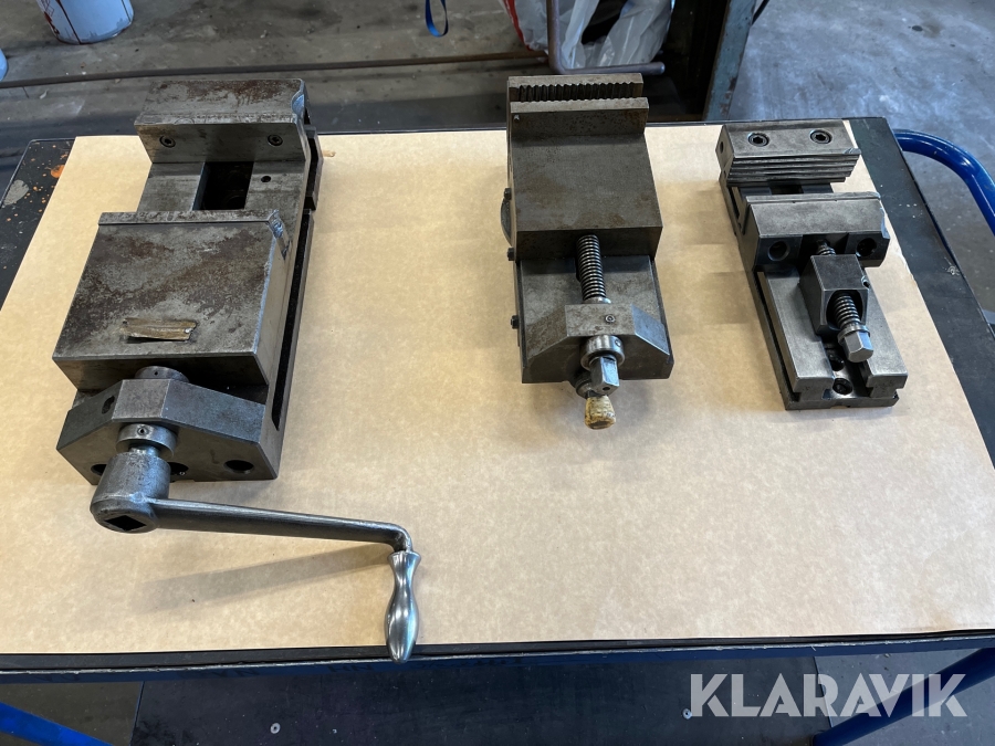 Maskinskruvstäd 3 st