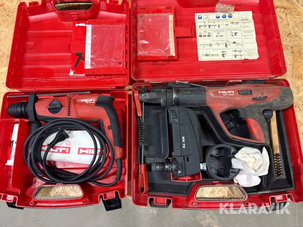 Borrhammare 1 st, Bultpistol 1 st Hilti TE 2-M/ DX 460