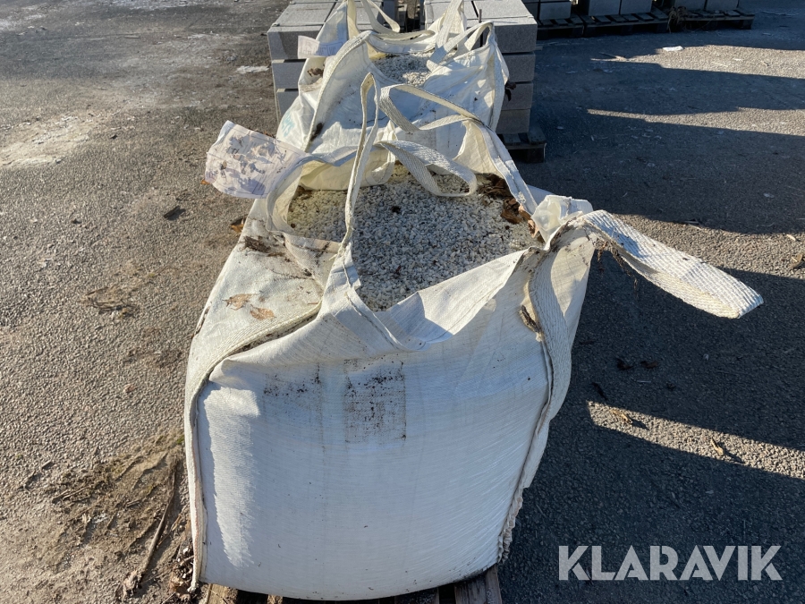 Dekormaterial vit stenkross två säckar