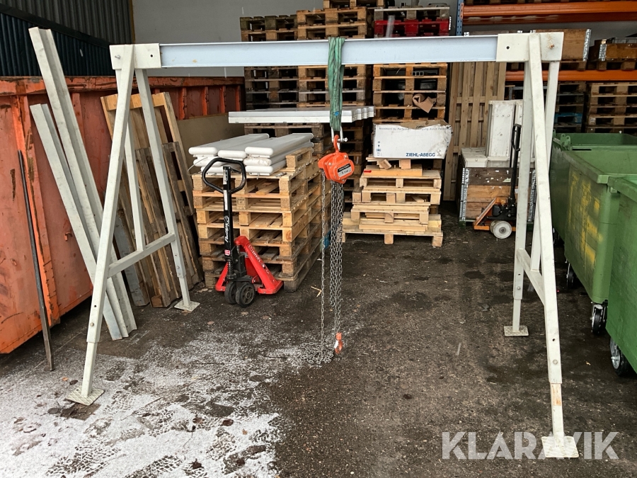 Lyftställning med talja