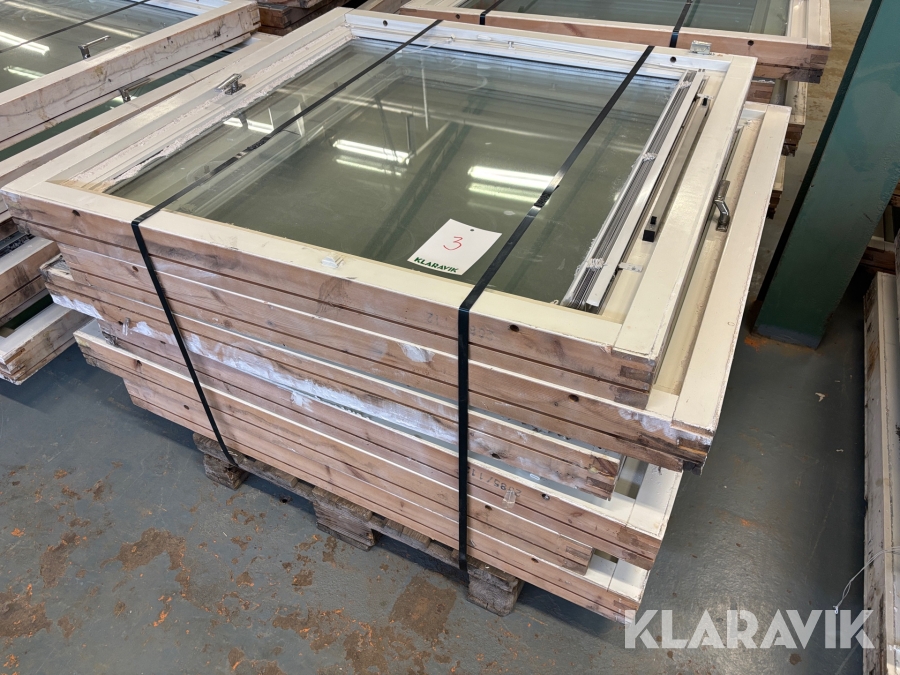 Träfönster 120x120cm 6st