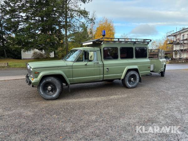Pickup Jeep J20 truck 27/7600 med släp