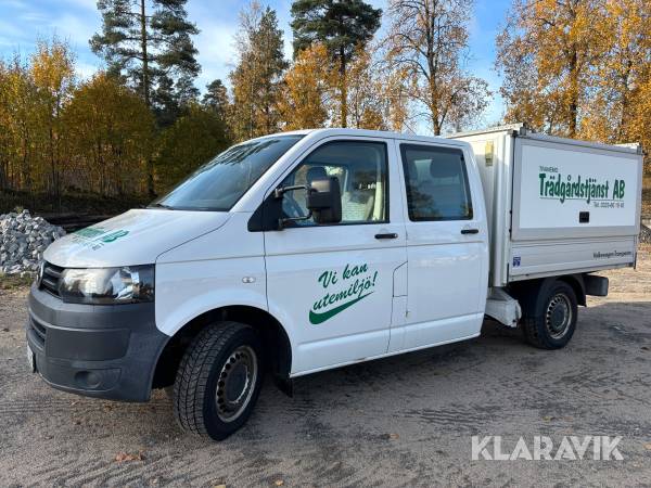 Pickup Volkswagen Transporter manuell, dubbelhytt