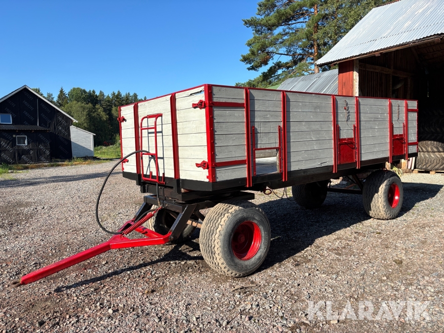 Spannmålsvagn 2-axlad med sido/tvåvägstipp