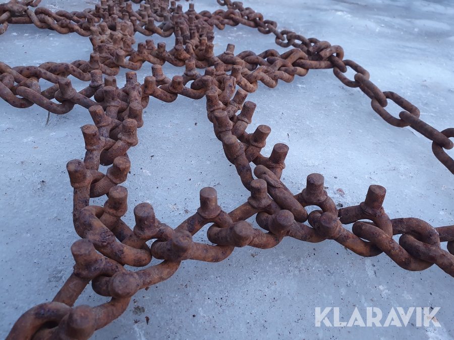 Piggkedjor till traktor Okänt 11.2-24 10mm piggkedjor i rutmönster