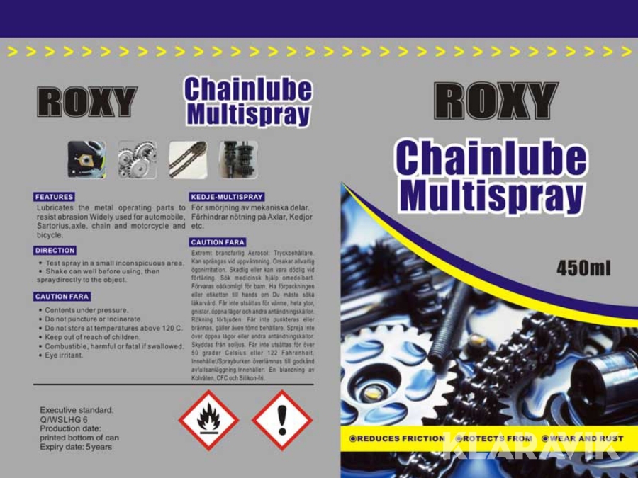 Kedje multispray Roxy 450 ml 24 st