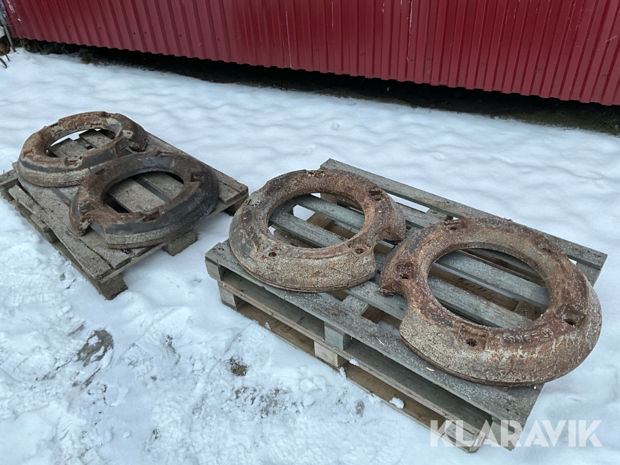 Hjulvikter 4 st, 80 kg