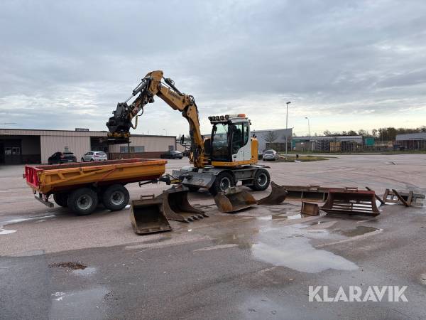 Grävmaskin Liebherr A910 Compact med tippvagn, tiltrotator och 8 st verktyg