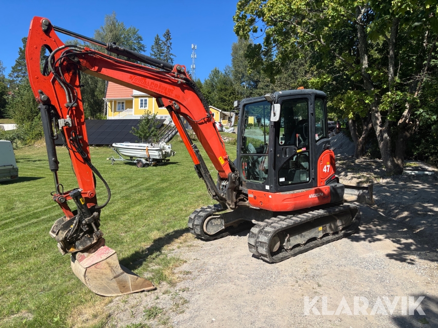 Grävmaskin Kubota KX057-4 med tiltrotator & redskap