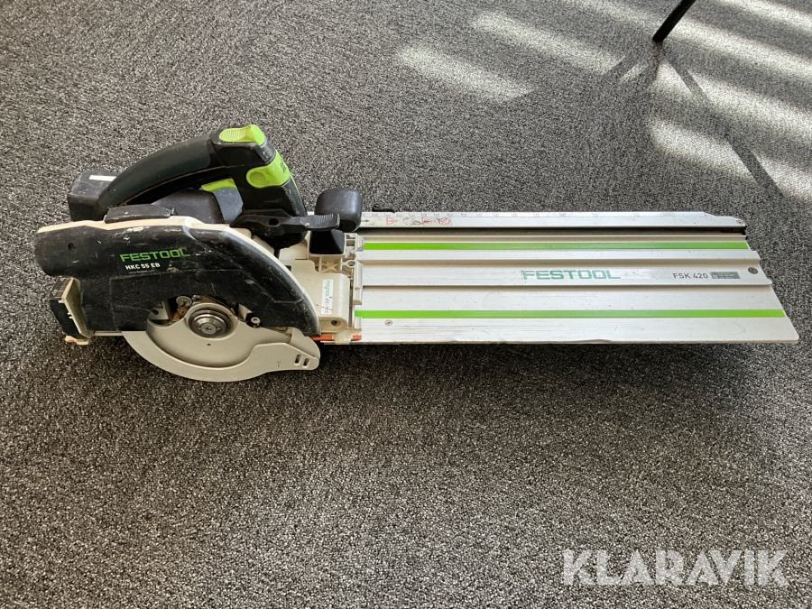 Cirkelsåg Festool HKC55 EB med skena fsk 420