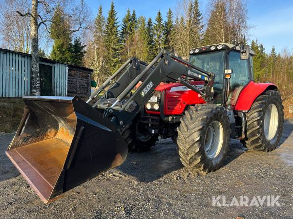 Traktor Massey Ferguson 6480 Dyna-6 med lastare 4WD