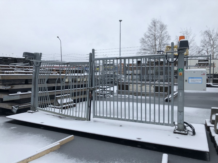 Industrigrind motordriven