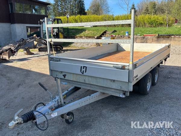 Maskinsläp/materialsläp Henra KP3Z 35 trevägstipp
