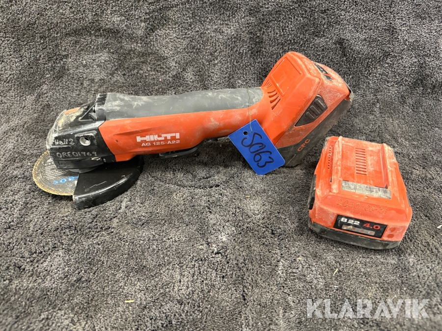 Kap- &  vinkelslip Hilti AG125-A22