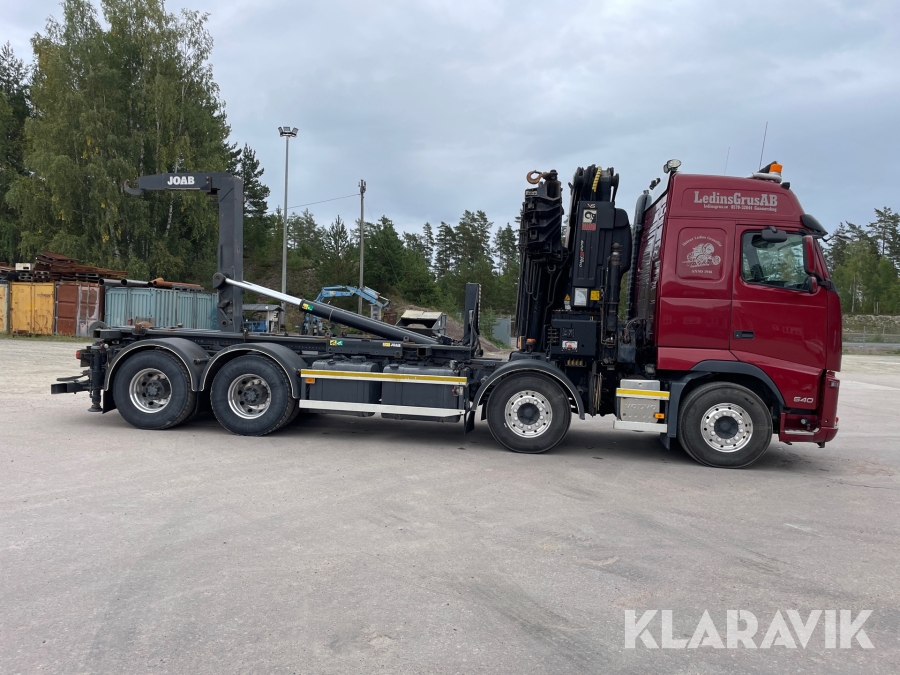 Lastväxlare Volvo FH 8*4 med kran