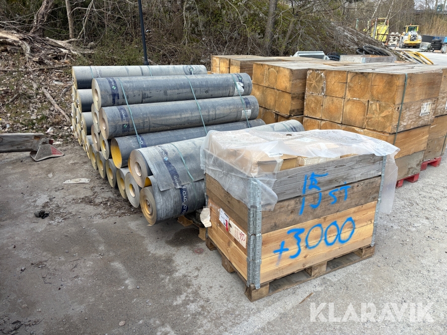 Tunnelmembran Oldroyd Multisafe 2000 med infästningsmaterial