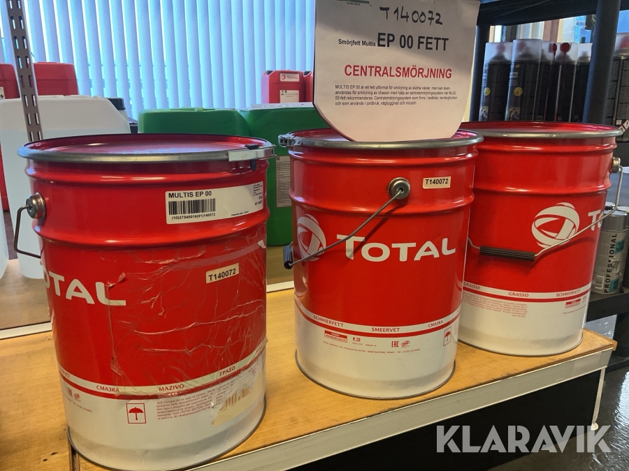 Smörjfett Total Multis EP 00 Fett 18kgx3 st