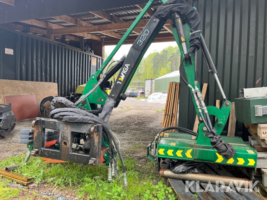 Släntklippare Spearhead 320 med häcksax Trima fäste