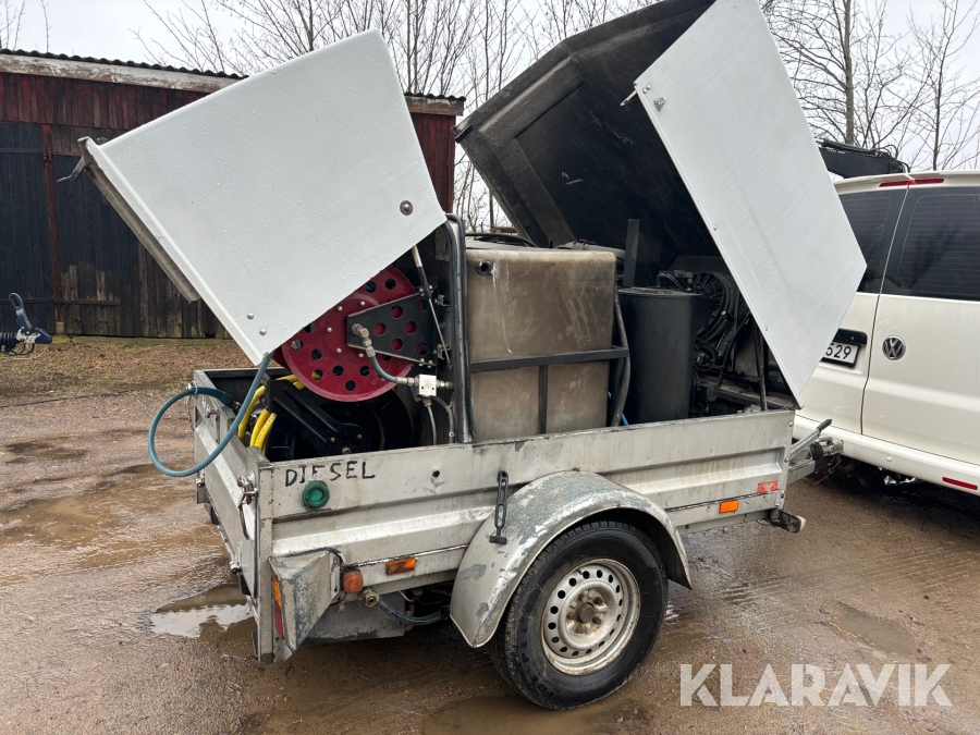 Spolsläp / Spolvagn Aquila Technic TD303-700 med hetvatten