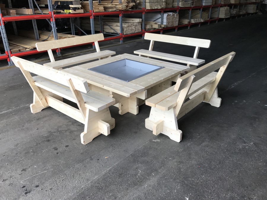 Grillstad m 4st Bänkar