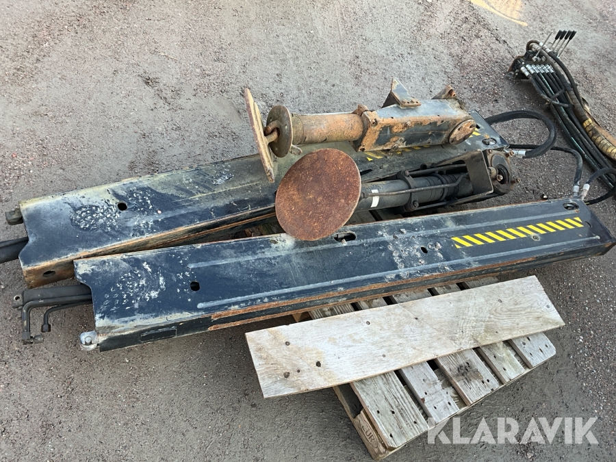 Stödben och utskjut Hiab