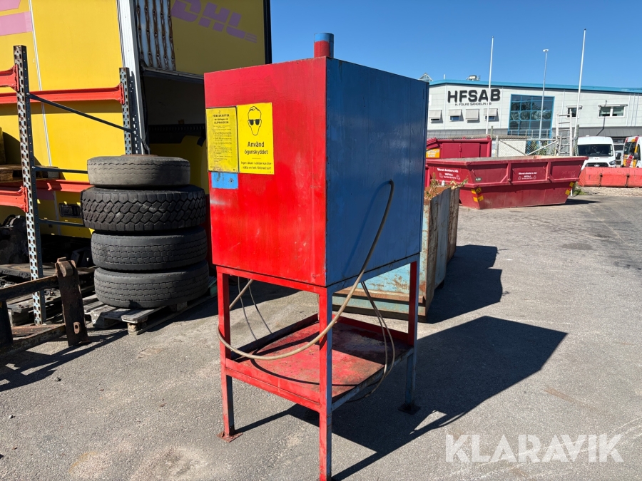 Bromsbandsnitskåp tryckluftsdrivet