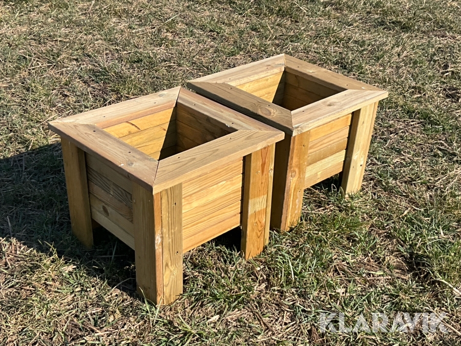 Blomsterlådor 50x 50 cm 2 st