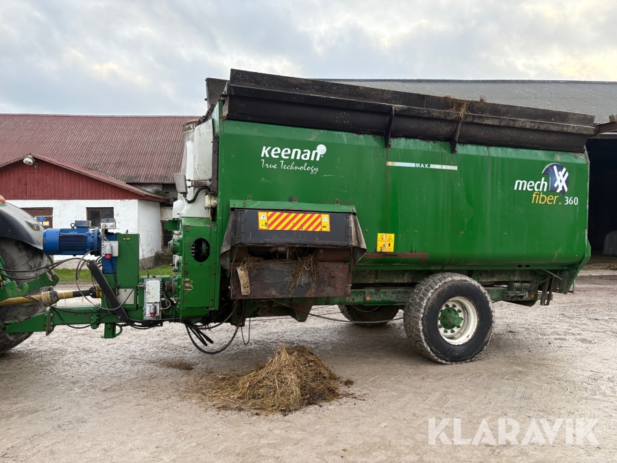 Mixervagn Keenan Mech Fiber 360 pto & eldrif,  balehandler