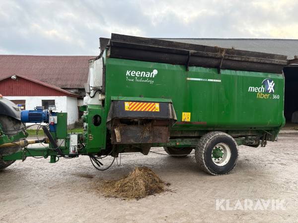 Mixervagn Keenan Mech Fiber 360 pto & eldrif,  balehandler