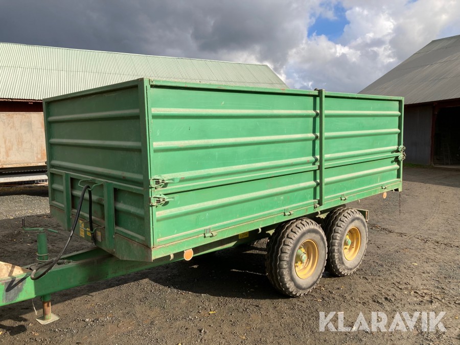 Spannmålsvagn Bredöls traktorvagnar med tipp 