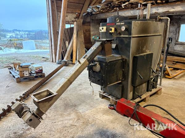 Komplett Flisanläggning Gotfire Airmax 360 BIO 60 kW, med flisförråd 13m3