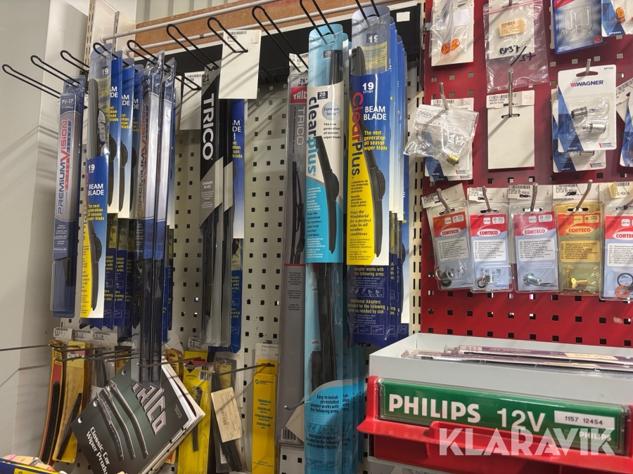 Parti med torkarblad och lampor sortiment 12-24V