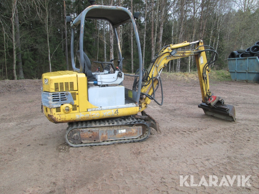 Minigrävare Abelco XC14 med redskap
