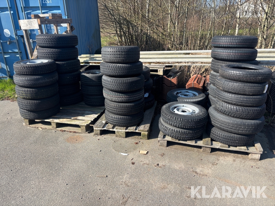 Diverse släpvagnsdäck 41 st