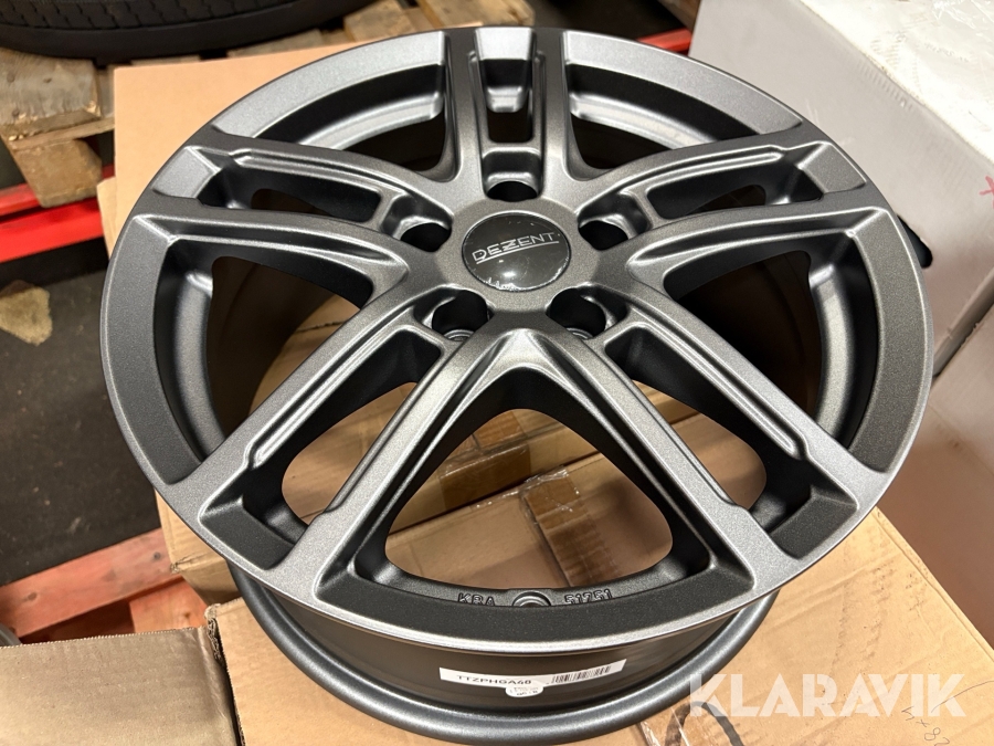 Fälgar Dezent TZ graphite 7x16 PCD5/108 ET48 CB70,1 BH 60 4 st
