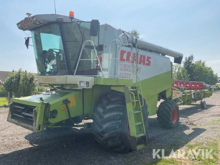 Skördetröska Claas Lexion 480 30 fot med skärbordsvagn