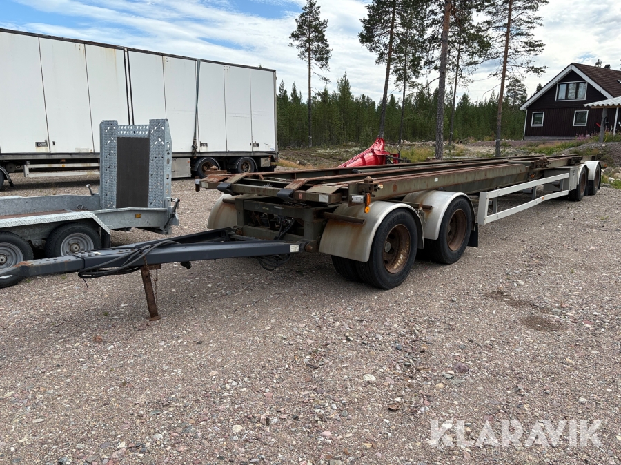 Släp Parator kombinationssläp för container/ rullflak