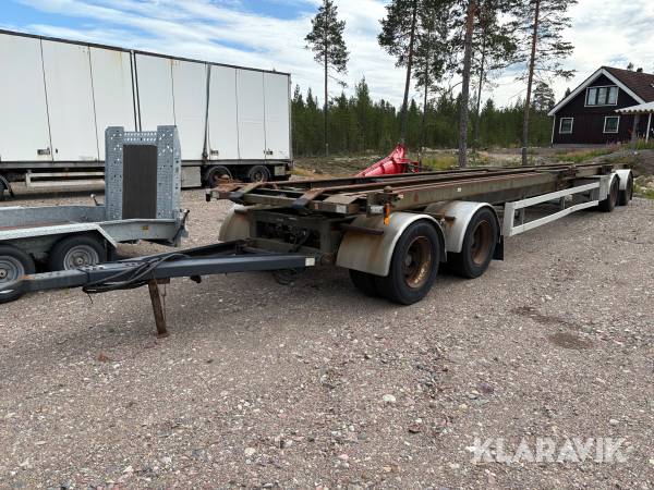 Släp Parator kombinationssläp för container/ rullflak
