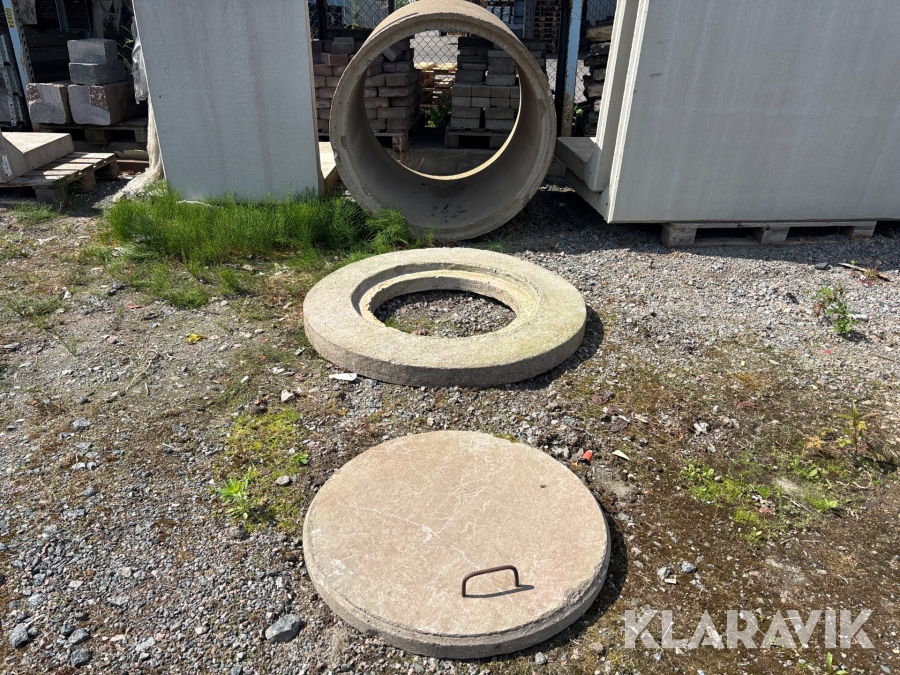 Betongbrunn med lock
