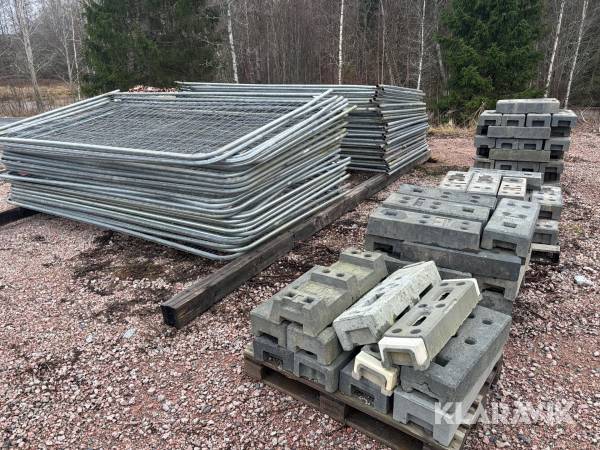 Byggstaket BGfix två paket med fötter