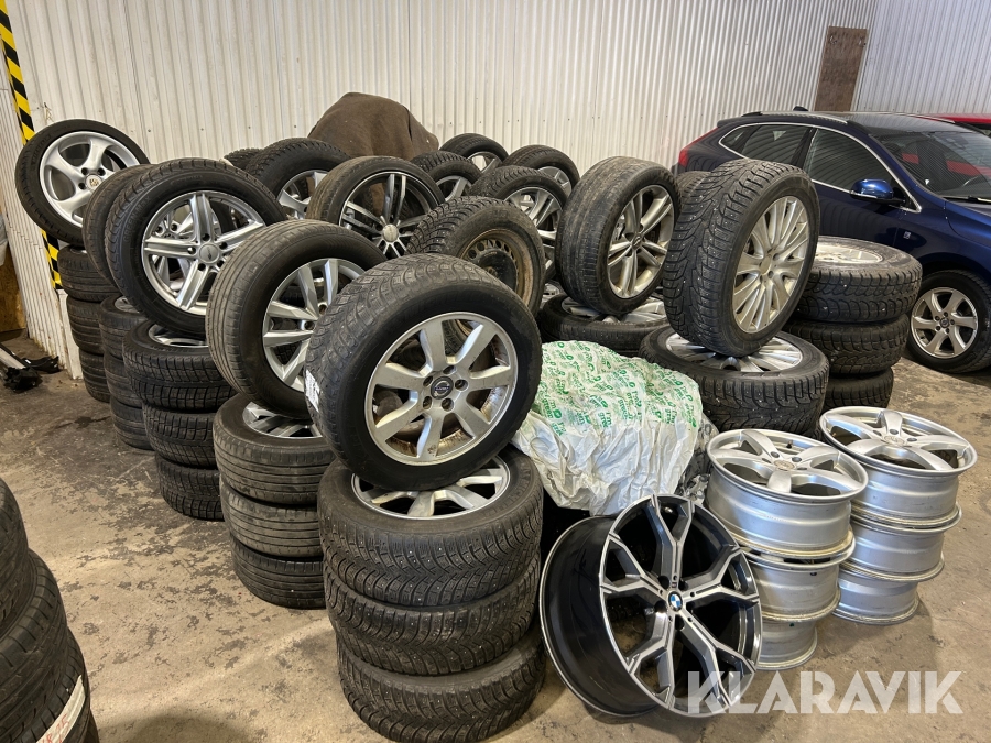 Parti med däck och fälg