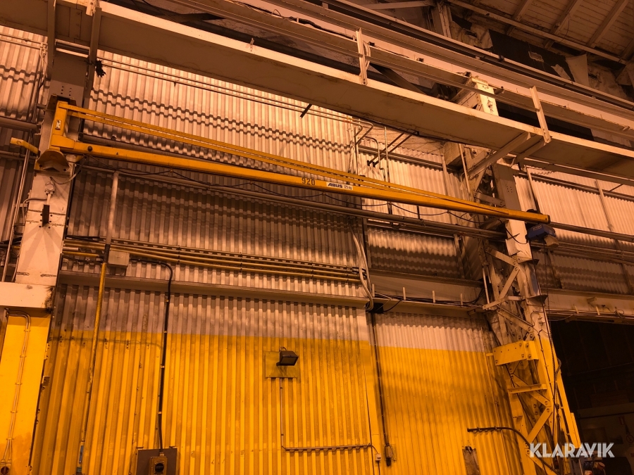 Svängkran Abus med telfer 125 kg