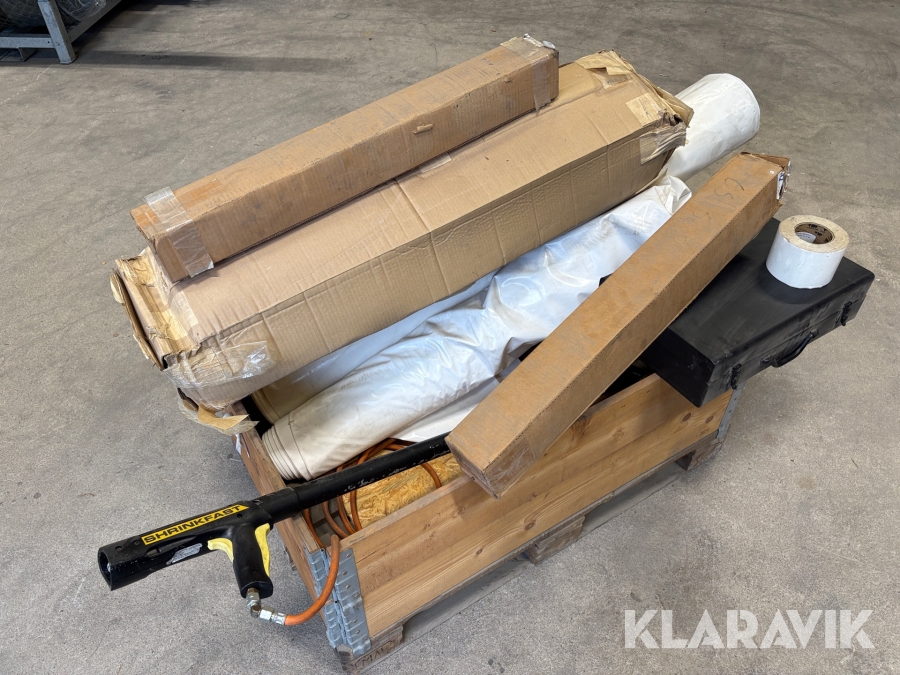 Krympplast tillbehör med värmepistol